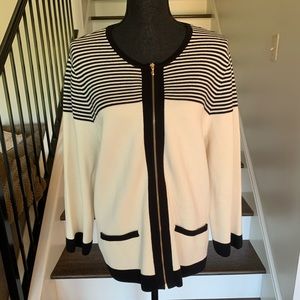 Talbots Striped Cardigan